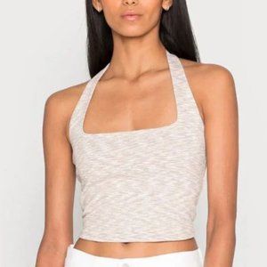 Abercrombie & Fitch Space-Dye Seamless Fabric Halter Tank